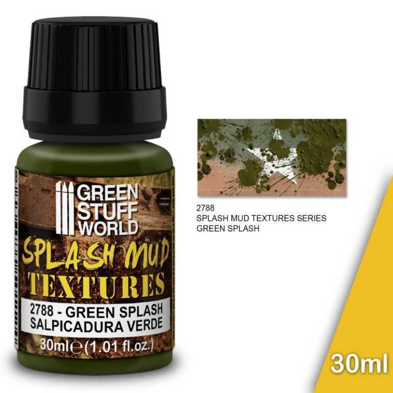 Splash mud textures - green