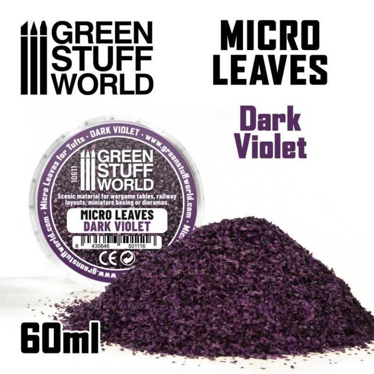 Micro leaves - dark violet