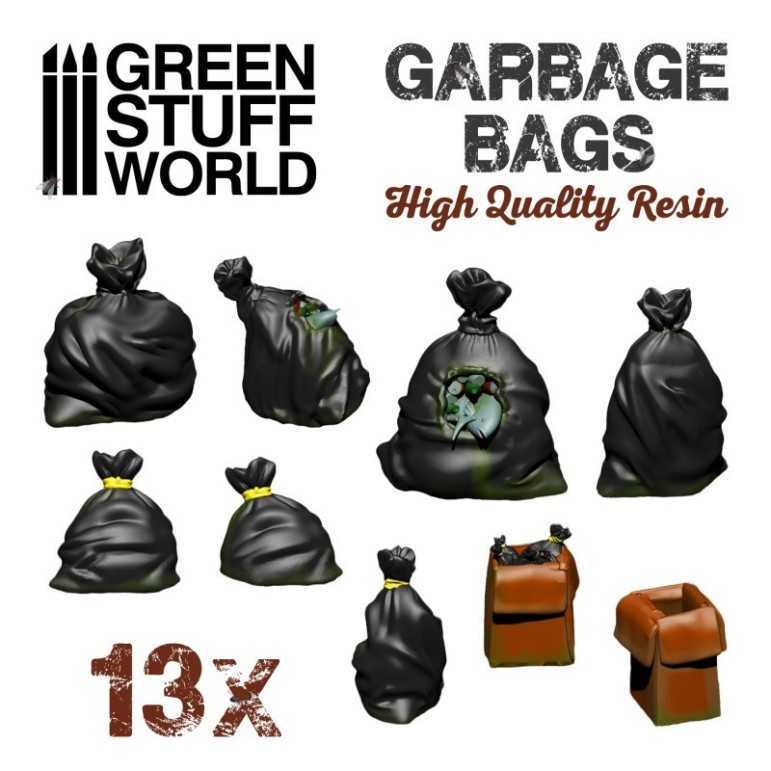 Garbage bags resin set