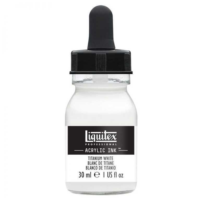 Liquitex acrylic ink 30ml titanium white