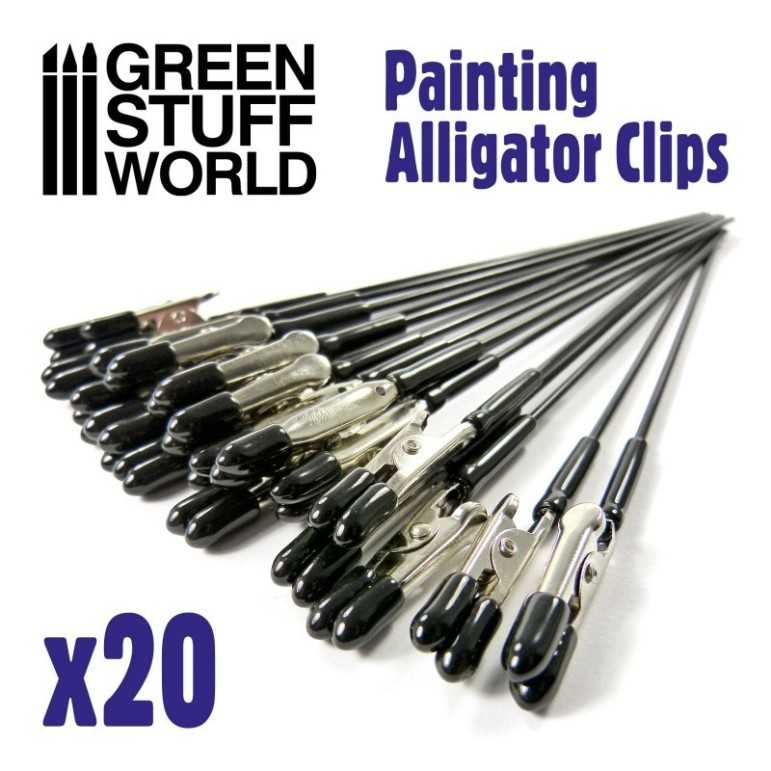 Painting alligator clips - pack *20