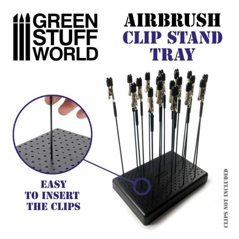 Airbrush clip stand tray 10*15cm