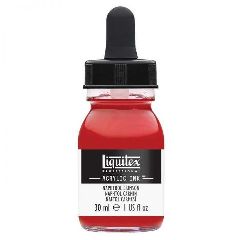 Professional acrylic ink: naphtol crimson