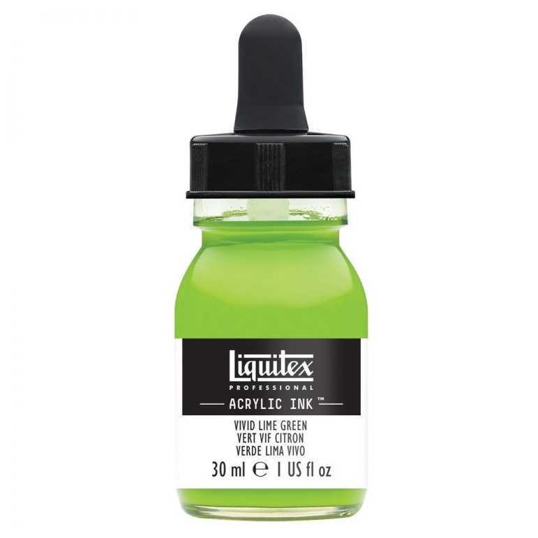 Professional acrylic ink: vivid lime green