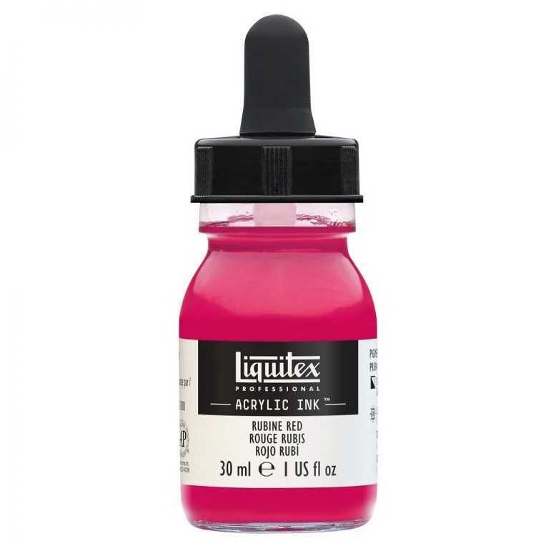 Professional acrylic ink: rubine red