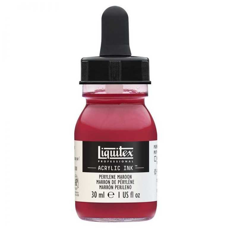 Professional acrylic ink: perylene maroon