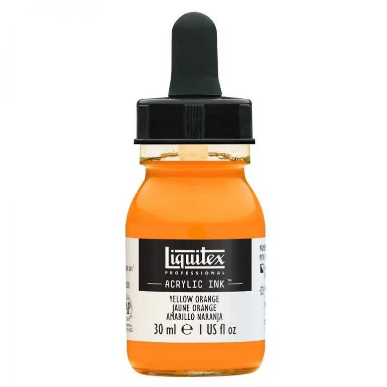 Professional acrylic ink: yellow orange