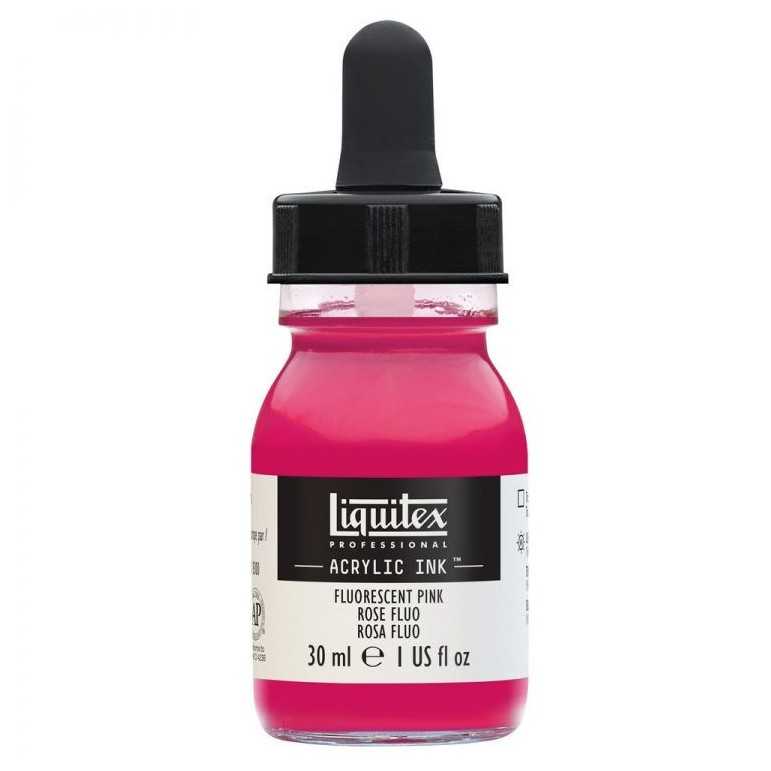 Professional acrylic ink: fluorescent pink