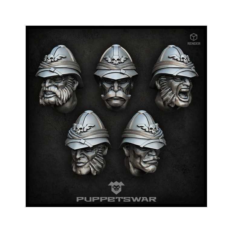 Colonial troopers heads