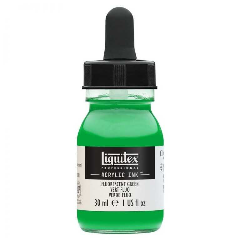 Liquitex professional acrylic ink: fluorescent green