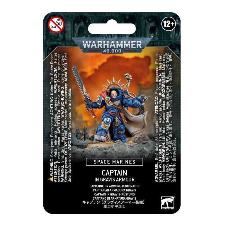 Space marines captain in gravis armour