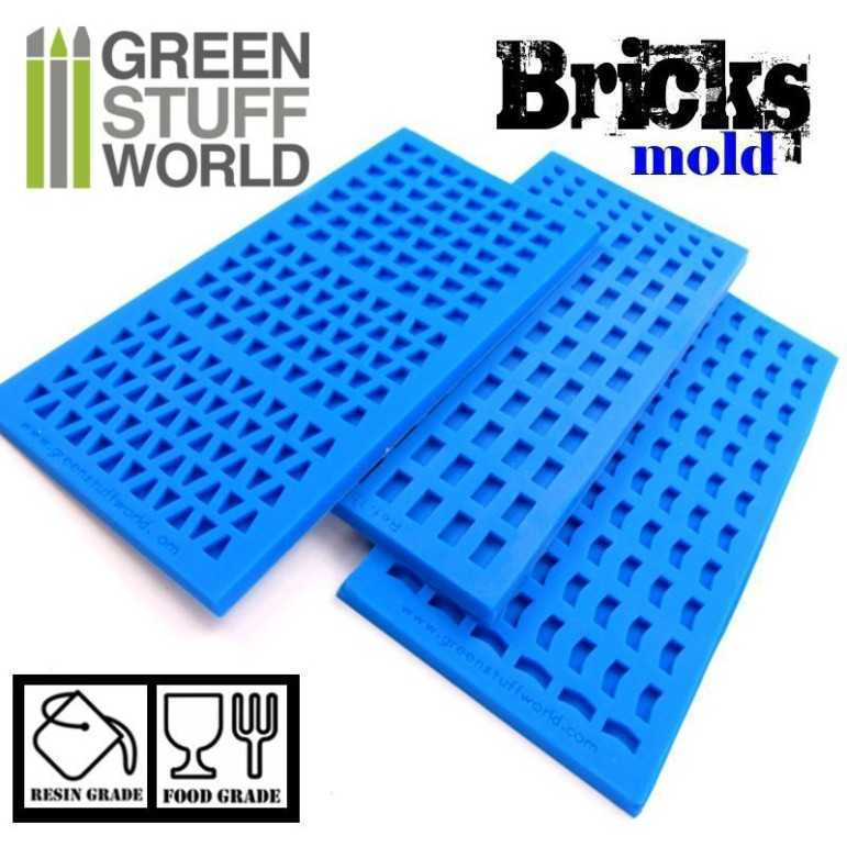 Bricks texture silicone mould