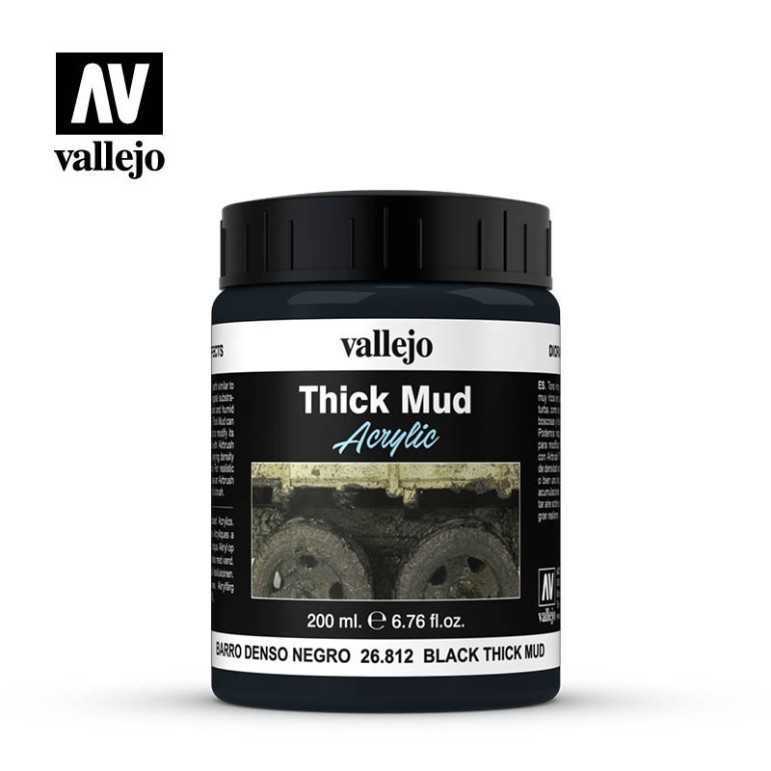 Black thick mud