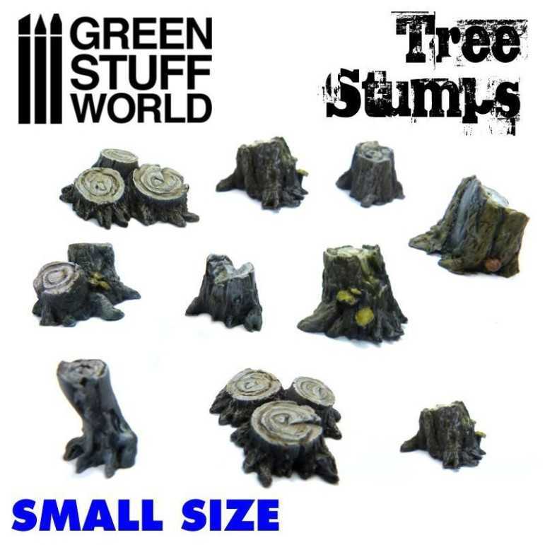 Small tree stumps