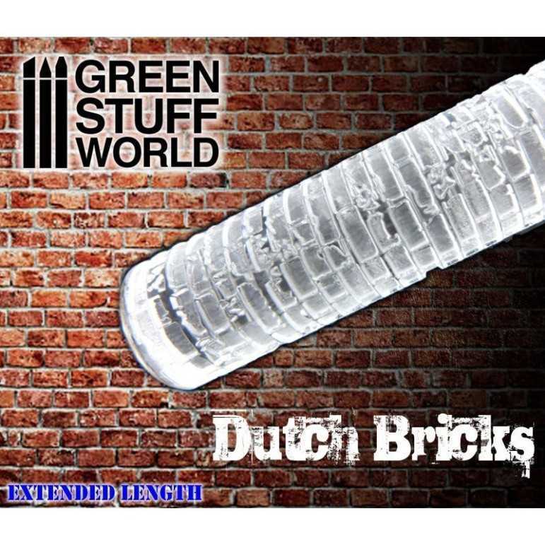 Dutch bricks rolling pin