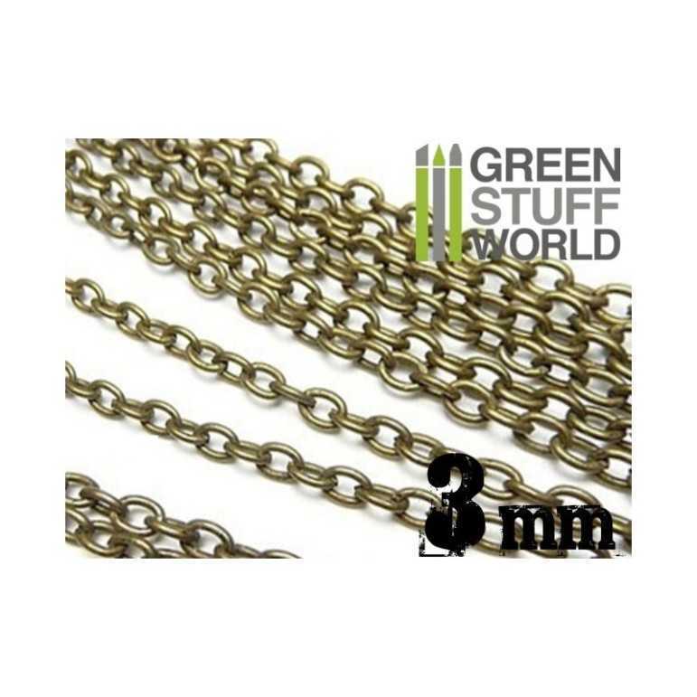 Chain 3mm bronze color