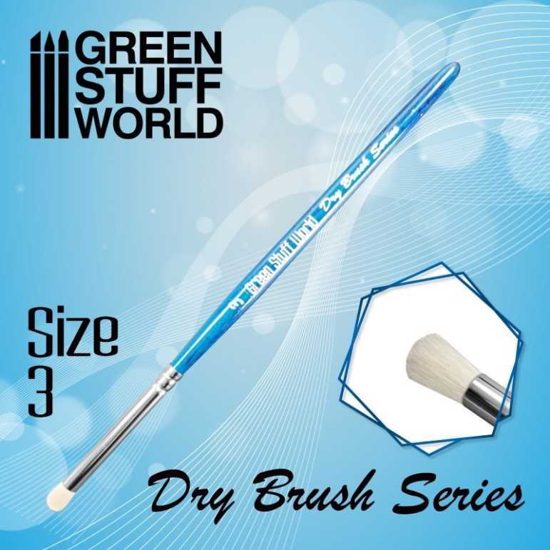 Round brush - size 3 dry brush