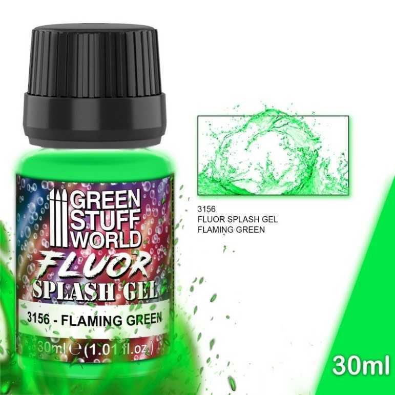 Glow splash gel flaming green 30ml