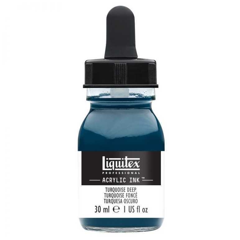 Liquitex professional acrylic ink: phthalocyanine green blue shade