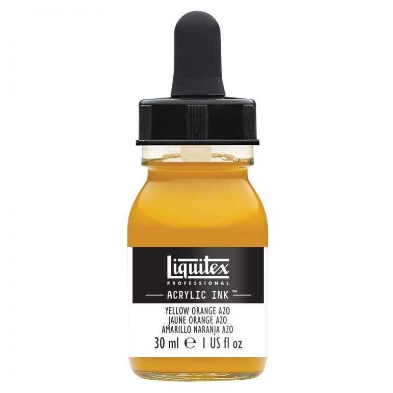 Liquitex professional acrylic ink: yellow orange azo