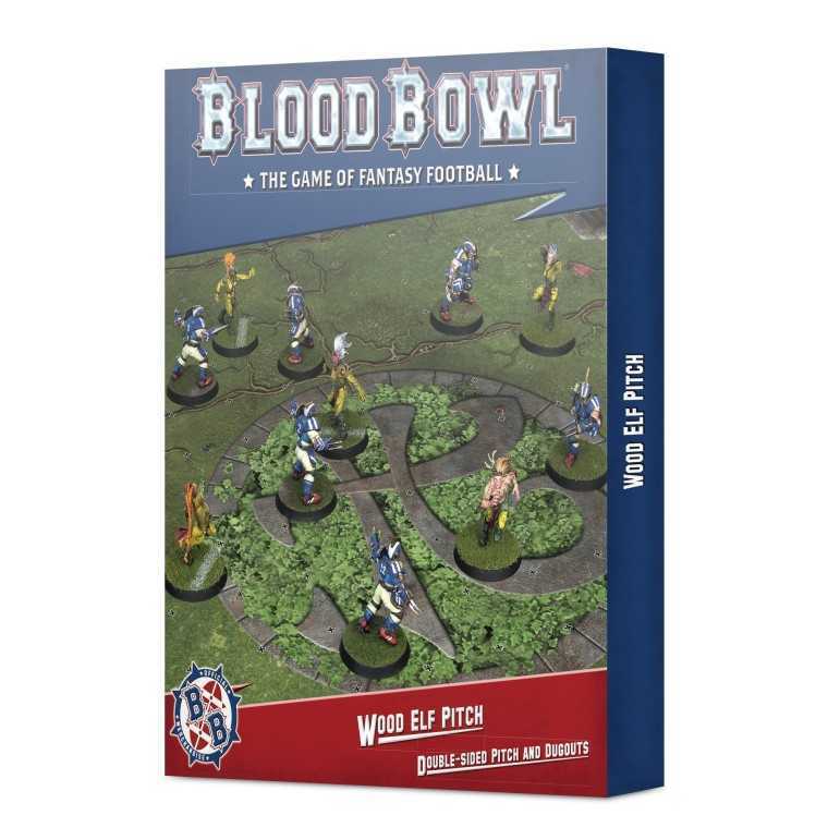 Blood bowl: wood elves pitch & dugouts