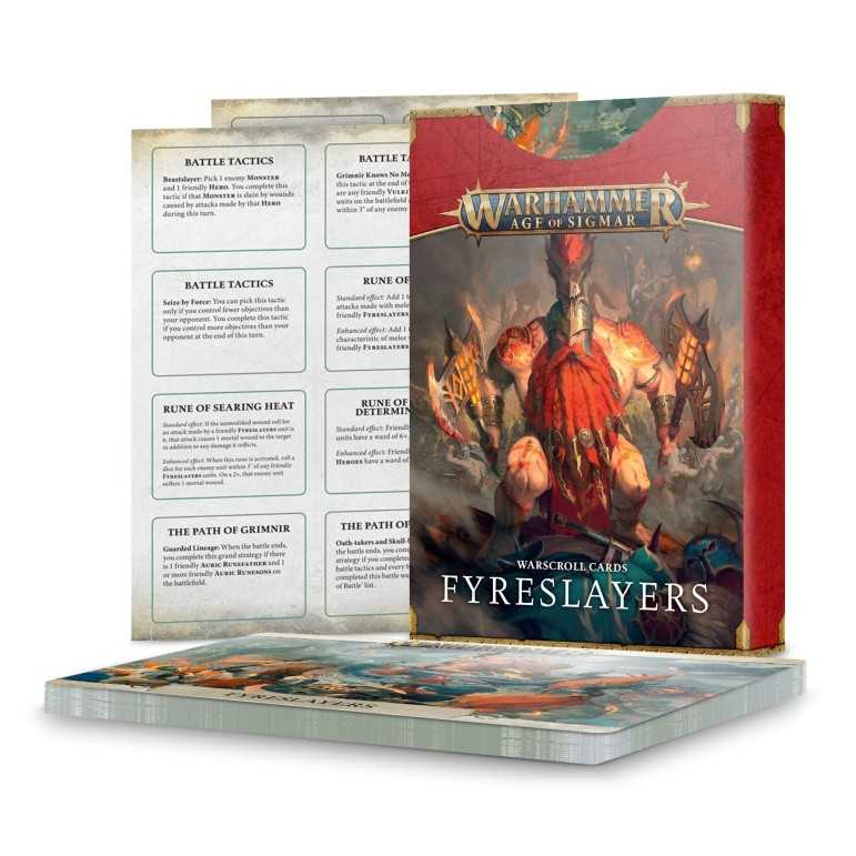 Warscroll cards: fyreslayers