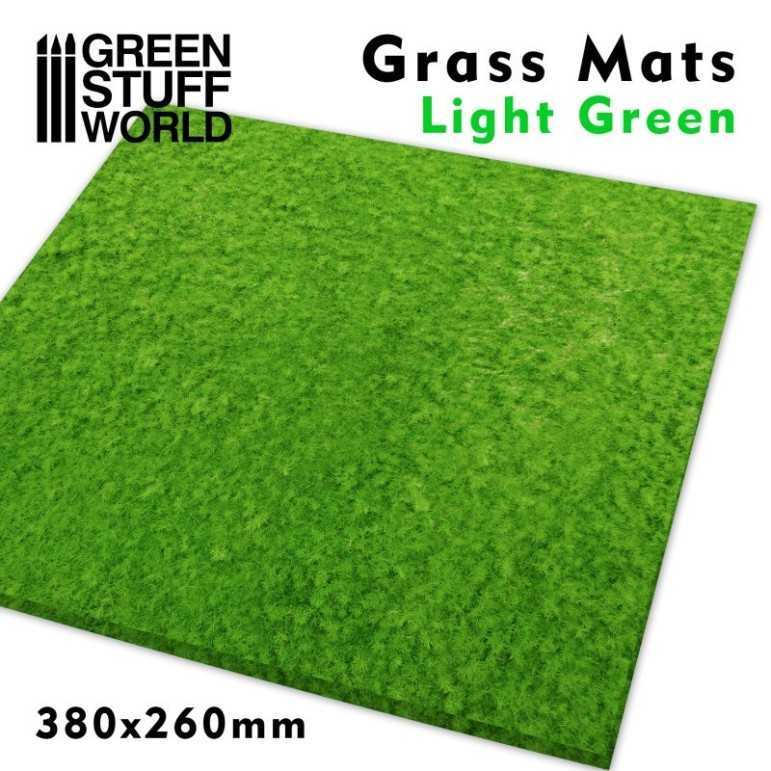 Grass mats 38*26cm light green 4mm