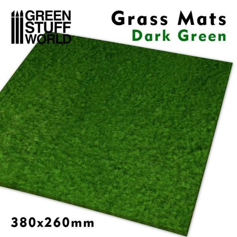 Grass mats 38*26cm dark green 4mm