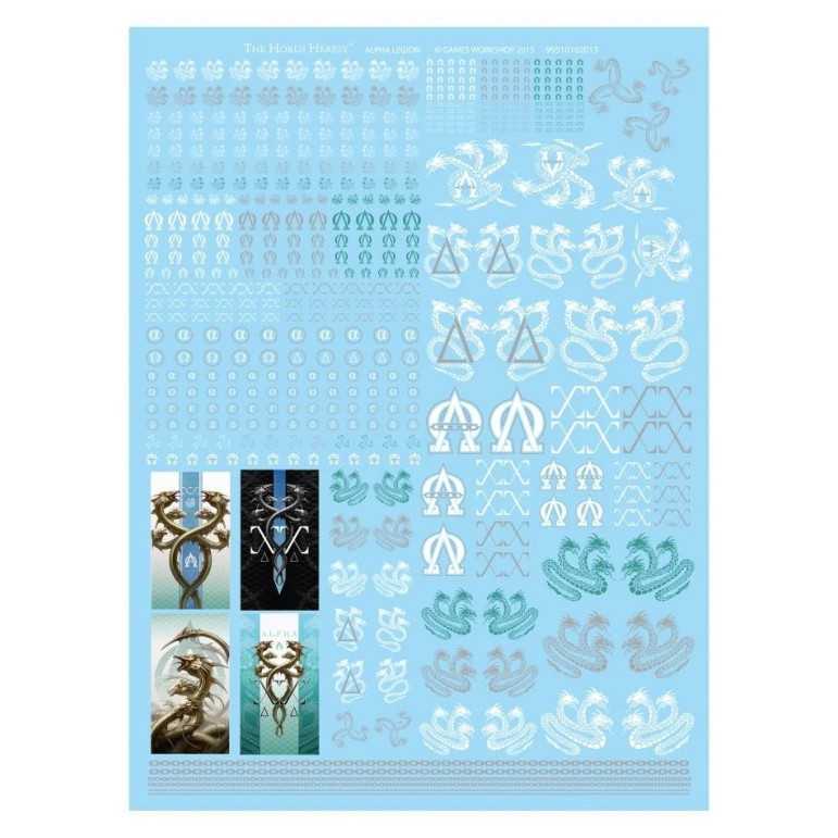 Alpha legion transfer sheet