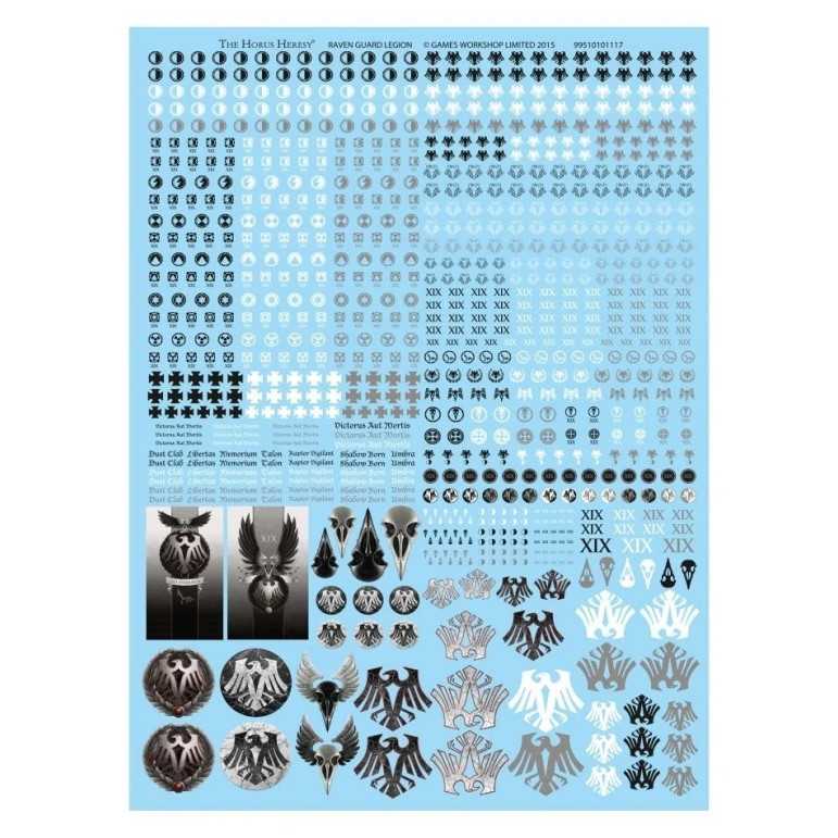 Raven guard legion transfer sheet