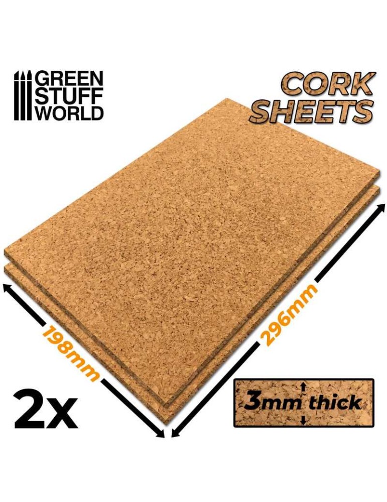 Cork sheets a4 3mm