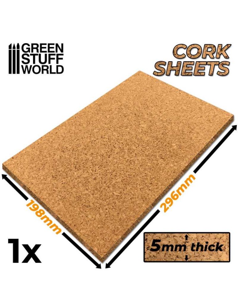 Cork sheets a4 5mm