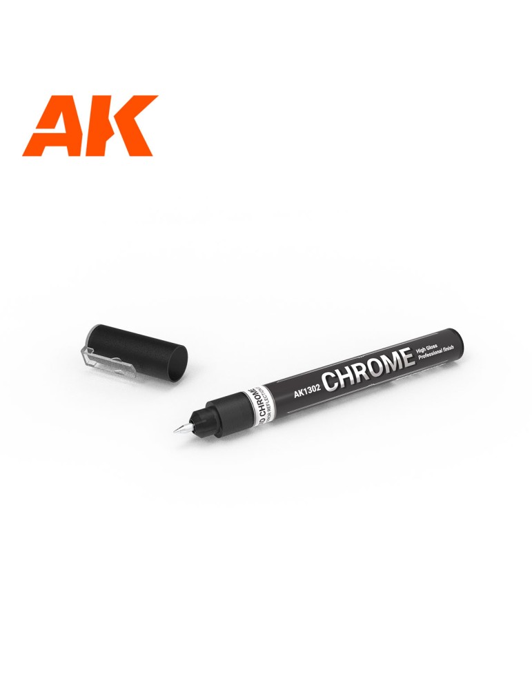 Metallic liquid marker – chrome