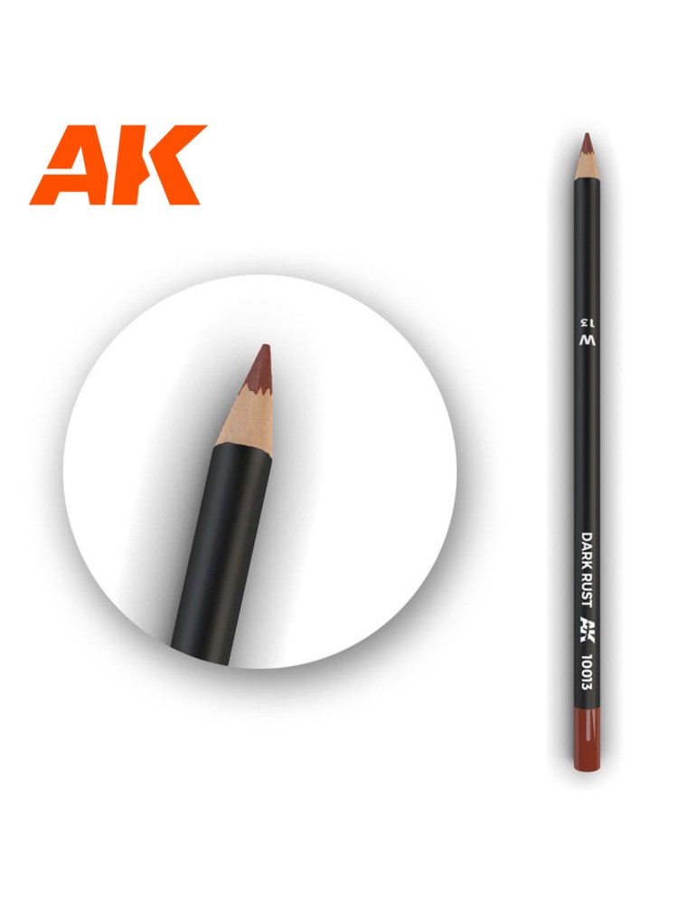 Dark rust weathering pencil