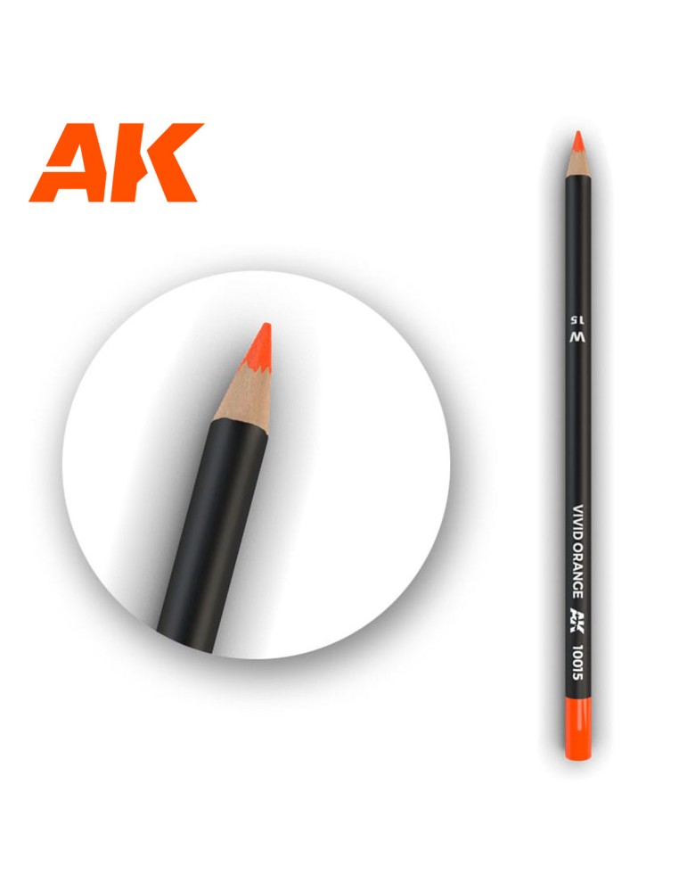 Vivid orange weathering pencil