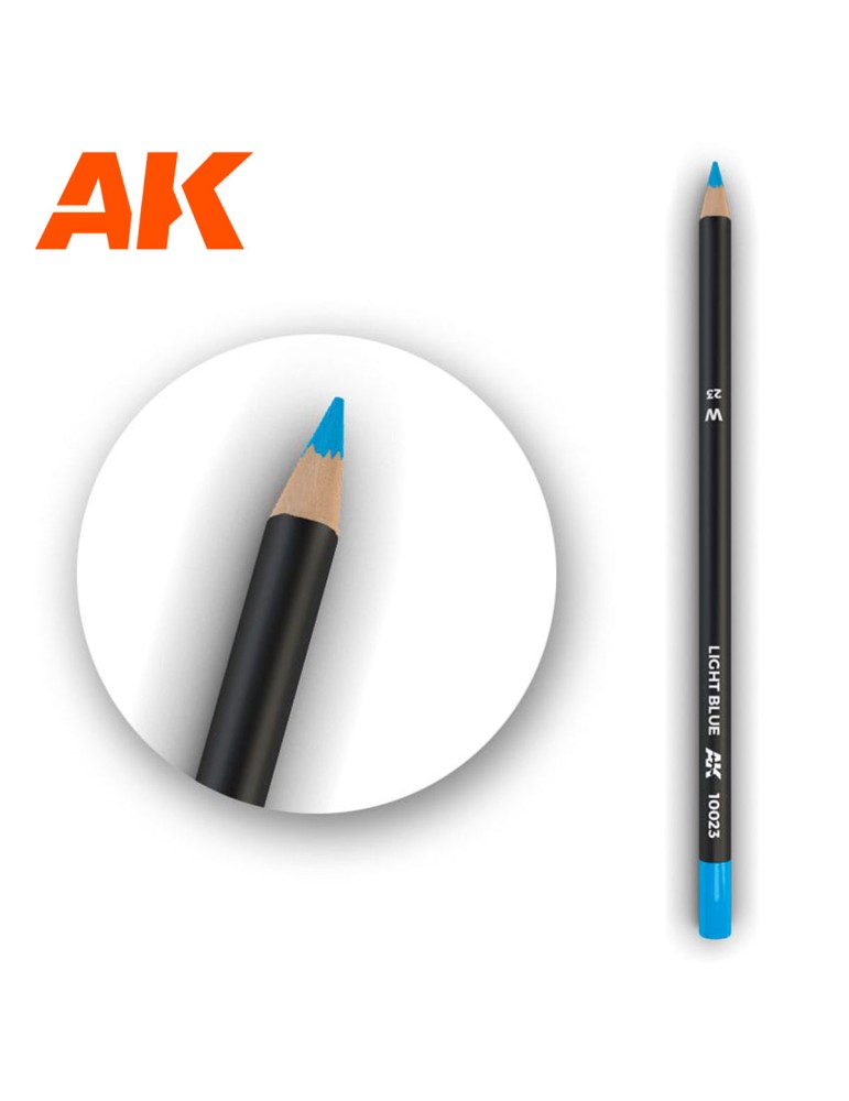 Light blue weathering pencil