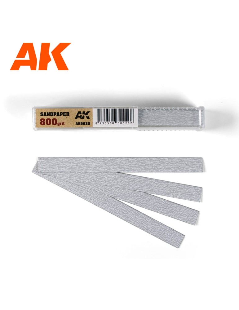 Sandpaper grain 800 (dry)