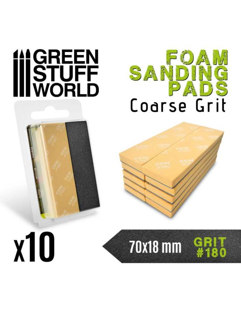 Foam sanding pads 180 grit