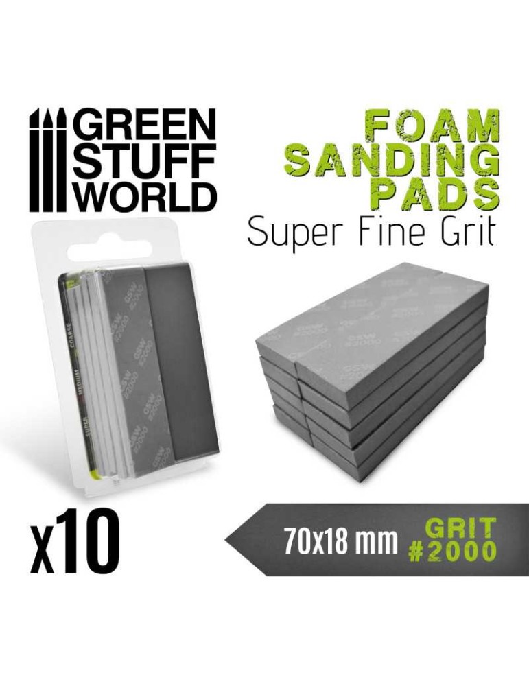 Foam sanding pads 2000 grit