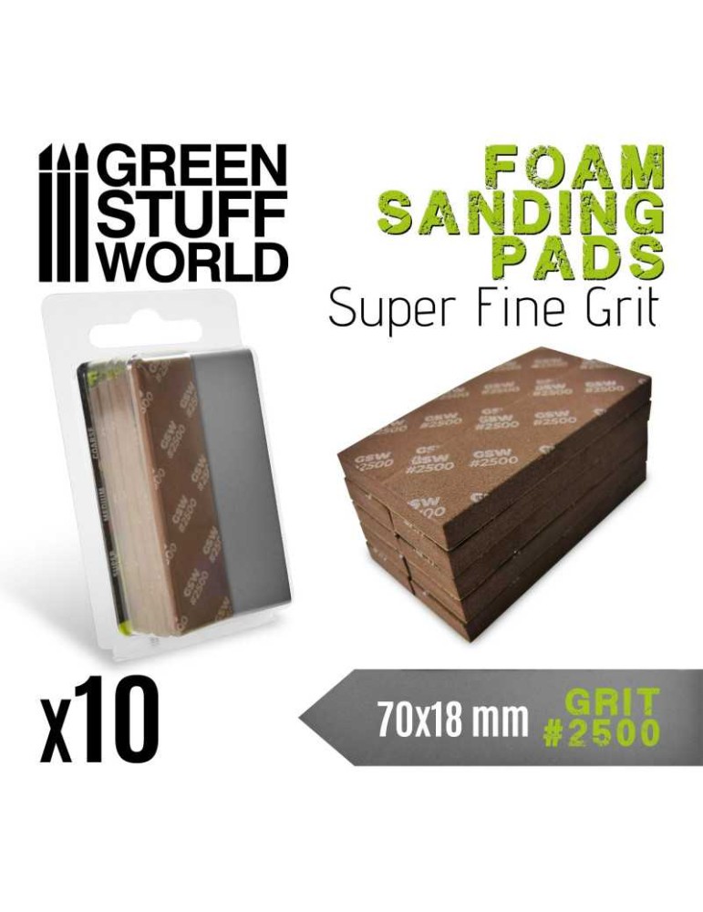 Foam sanding pads 2500 grit