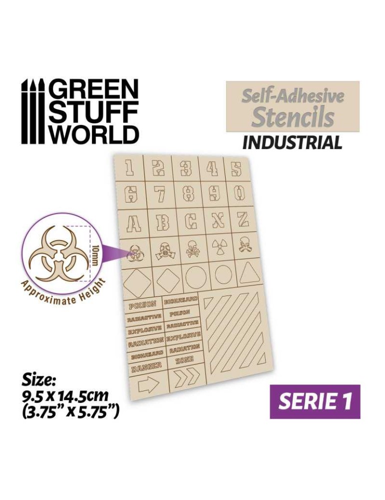 Self-adhesive stencils: industrial