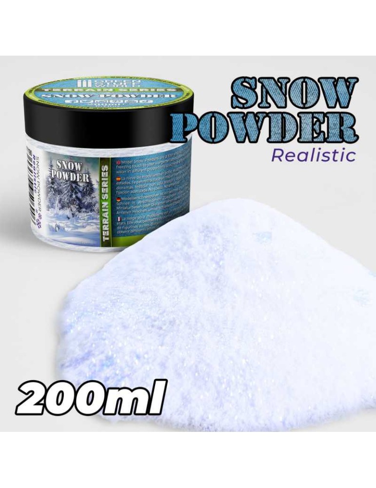 Snow powder, realistic