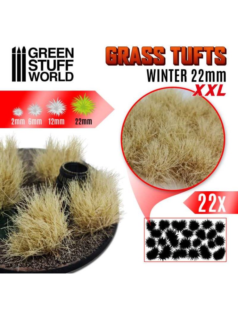 Grass tufts xxl 22mm winter