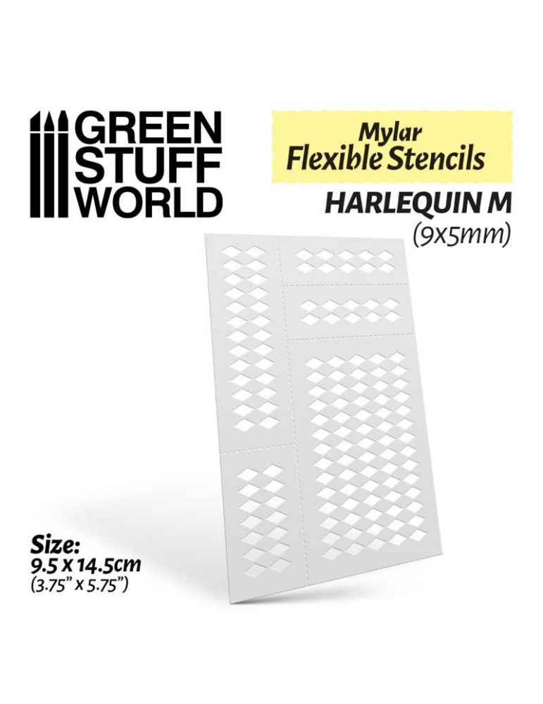 Flexible stencils - harlequin m (9x5mm)