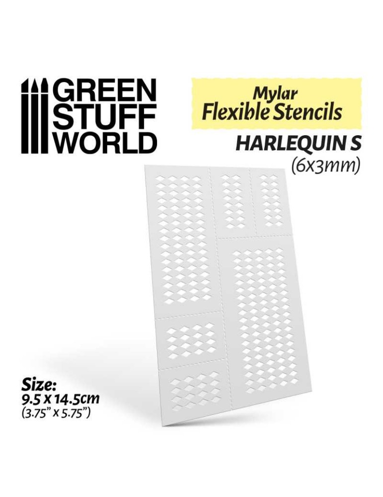 Flexible stencils - harlequin s (6x3mm)