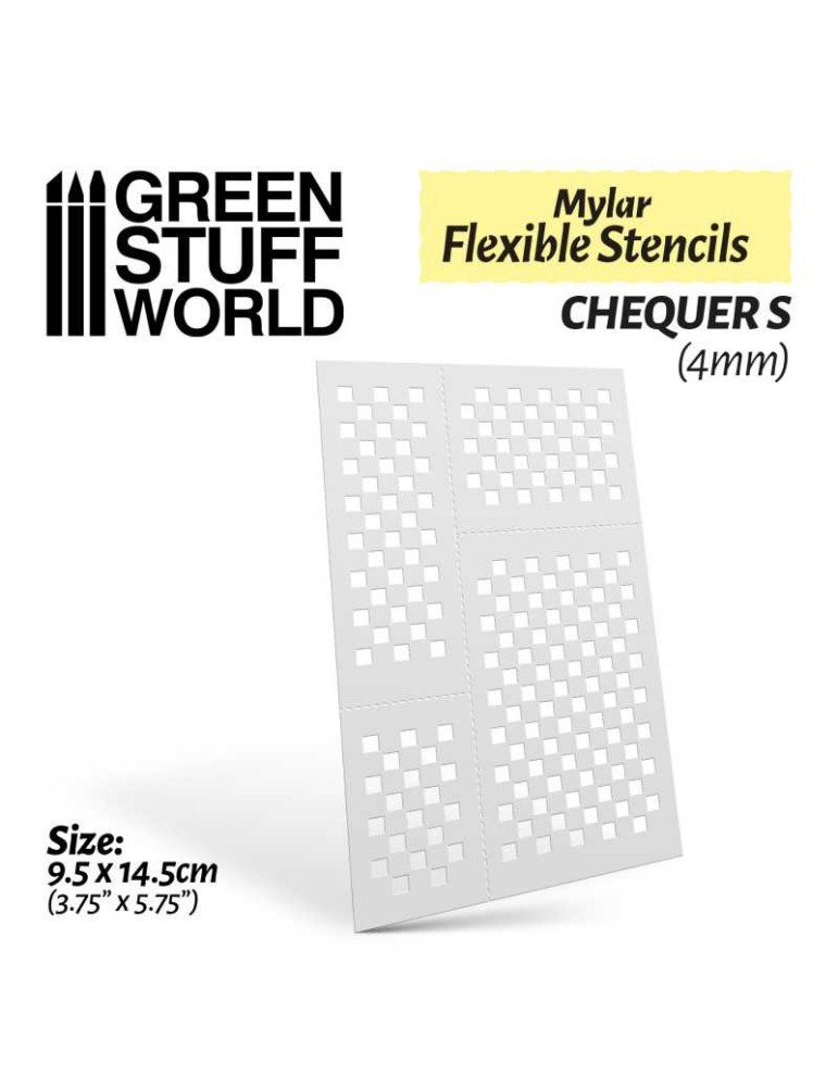 Flexible stencils - chequer s (4mm)