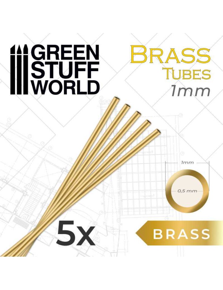 Brass tubes 1mm