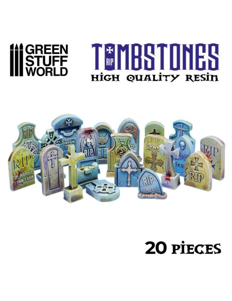 20x gravestones resin set