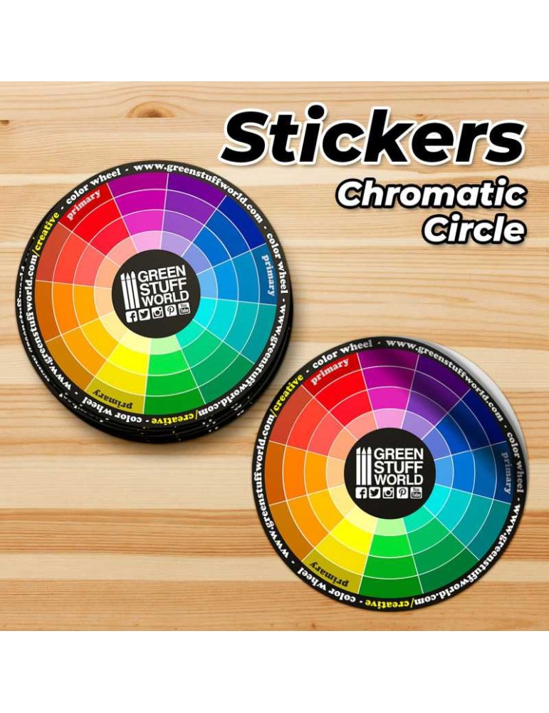 Color wheel sticker