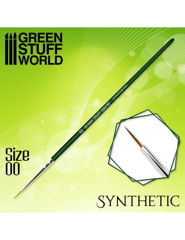 Green series synthetic brush - size 00